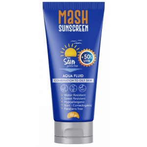 MASH SUNSCREEN SPF +50 AQUA FLUID 60 GM